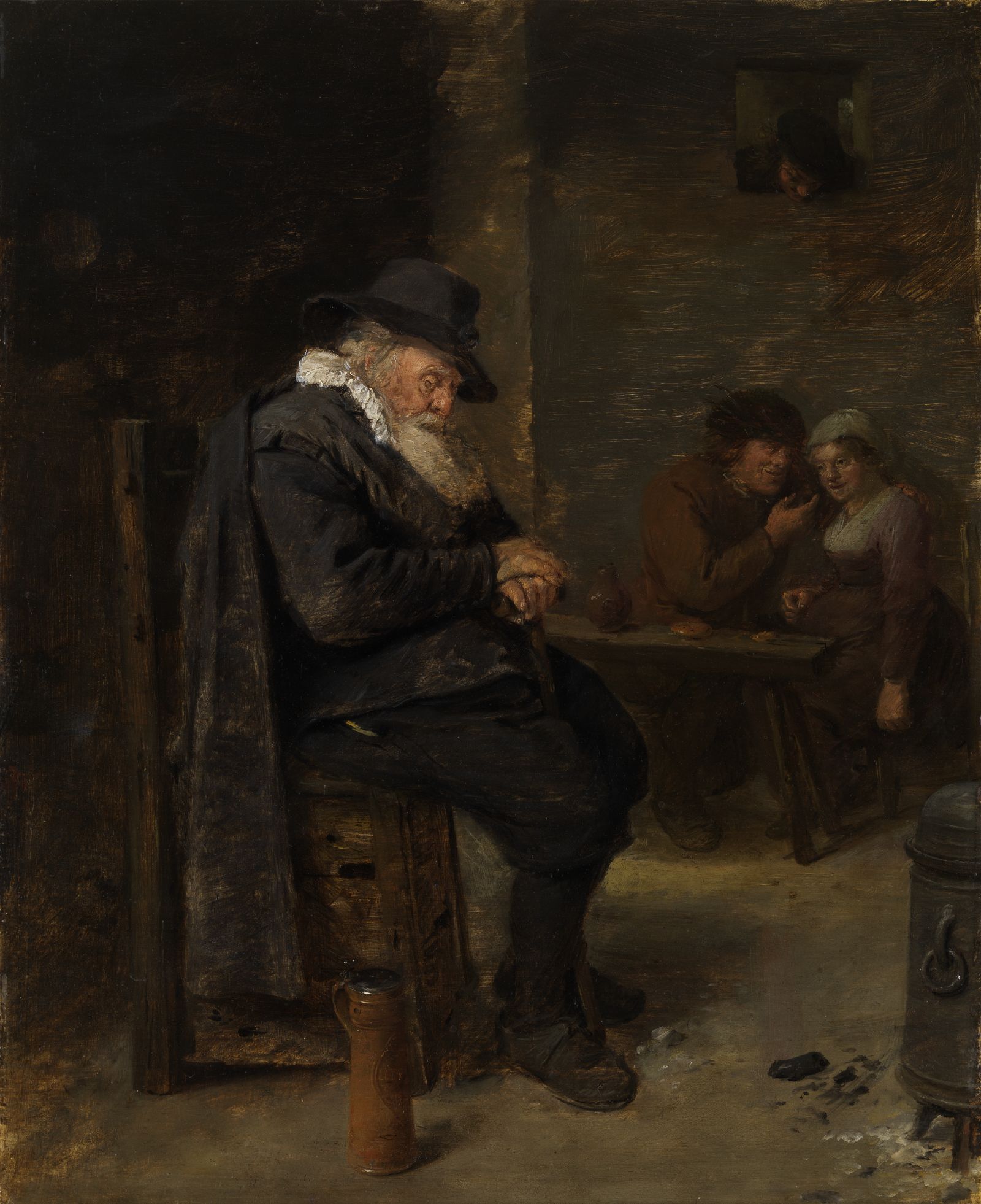 Adriaen Brouwer, An Old Man in a Tavern
