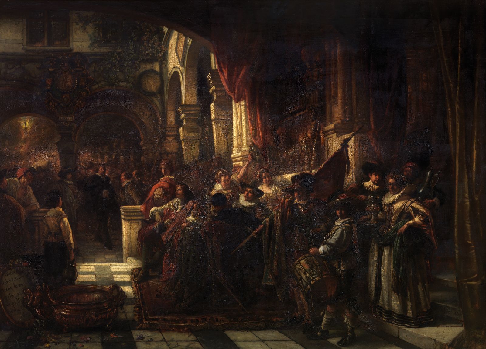 Henri Leys, The Reception of Peter Paul Rubens by the Antwerp Arquebusiers