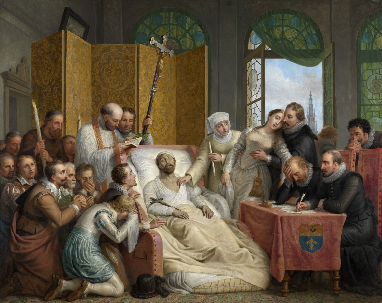Mattheus Ignatius van Bree, The Death of Peter Paul Rubens