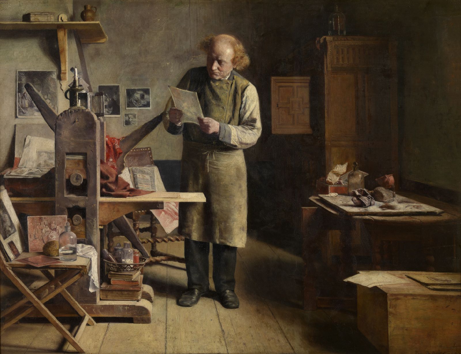 Henri De Braekeleer, The Plate Printer