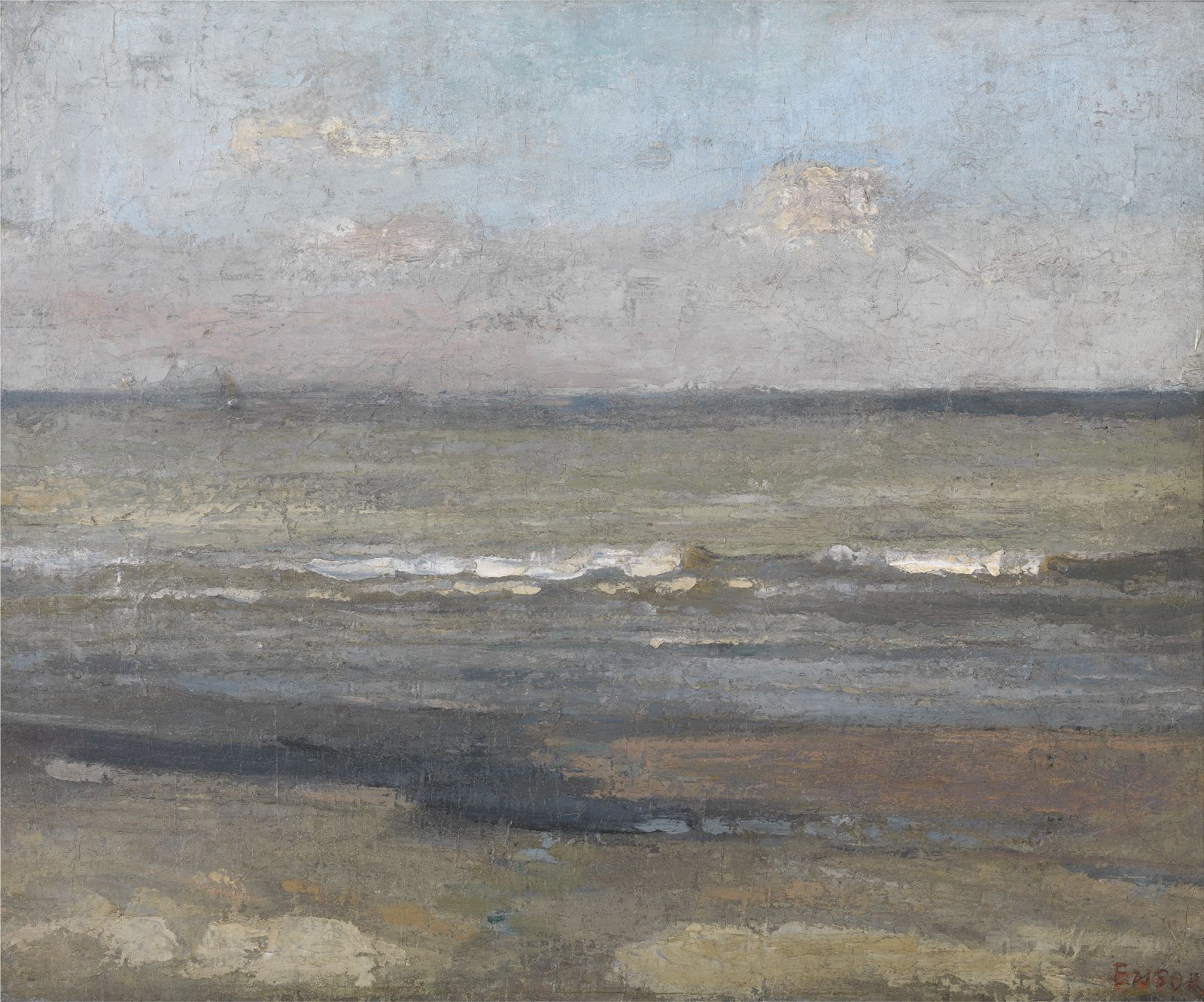 James Ensor, Grey Seascape