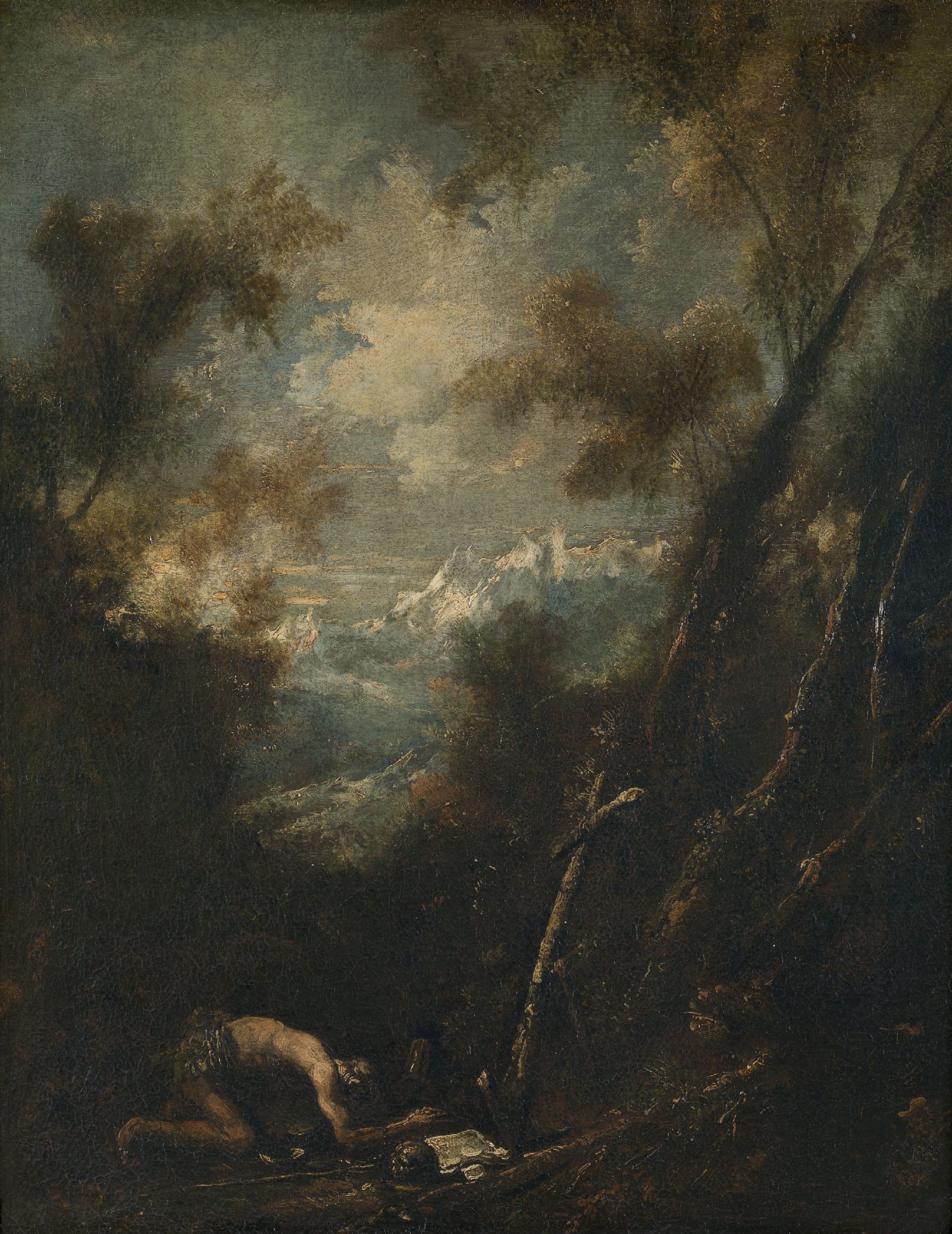 Alessandro Magnasco, Saint Jerome in a Landscape