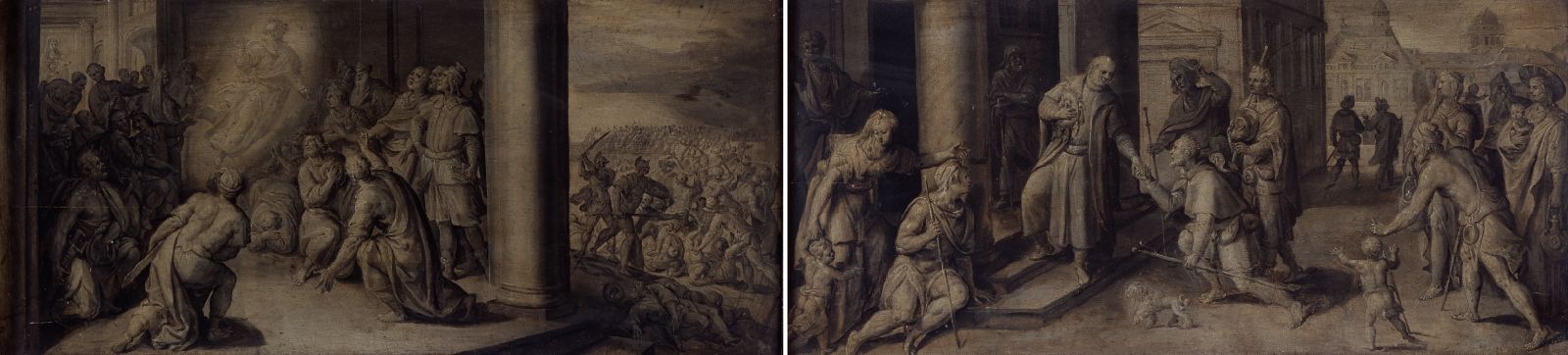 Maerten de Vos, Heilige Lucas verschijnt in de kerk van Onze Lieve Vrouw van Tripoli