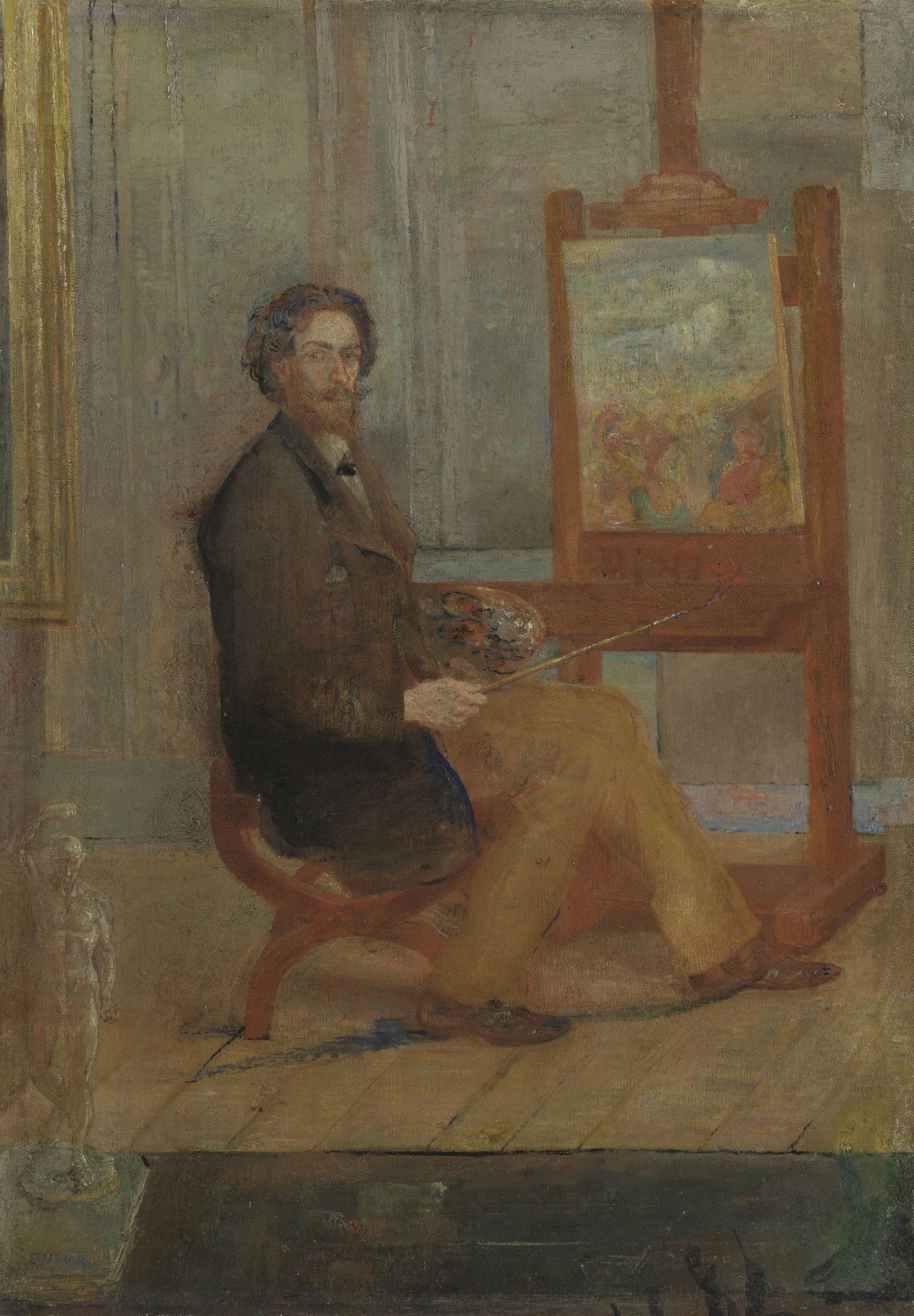 James Ensor, Ensor at his Easel
