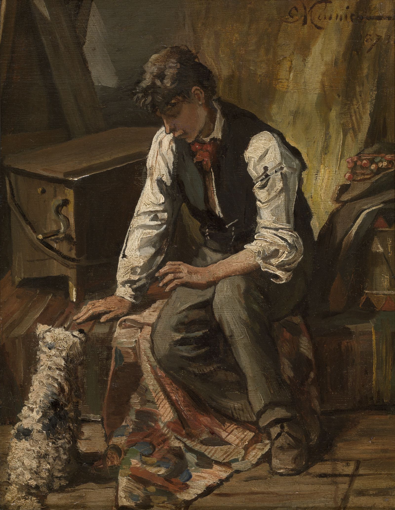 Constantin Meunier, Organ Grinder