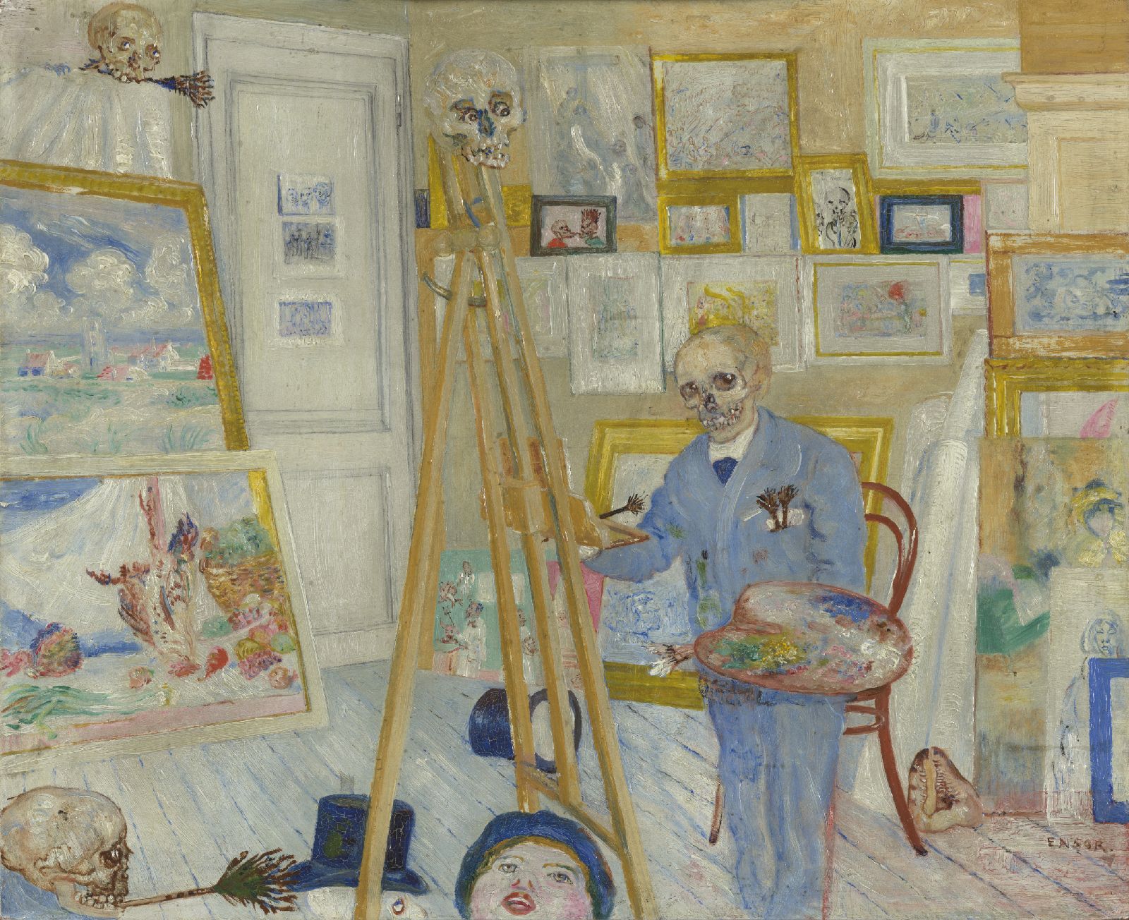 James Ensor, The Skeleton Painter