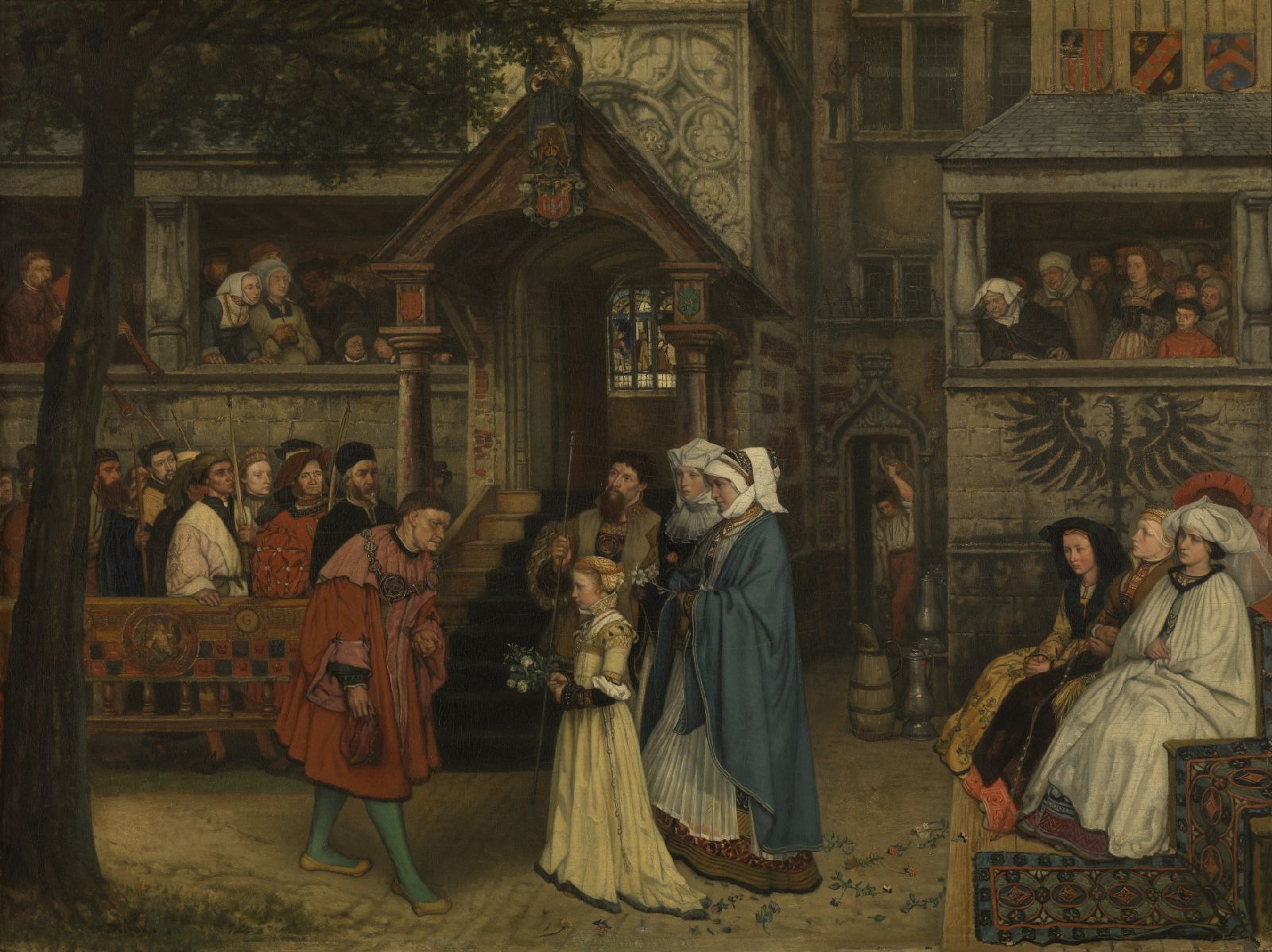 Henri Leys, The Guild of the Archers Welcomes Margaret of Austria