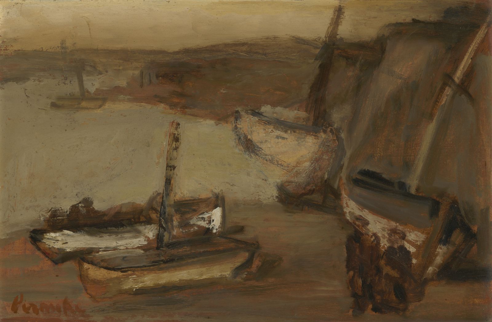 Constant Permeke, Fishing Harbour in Brittany