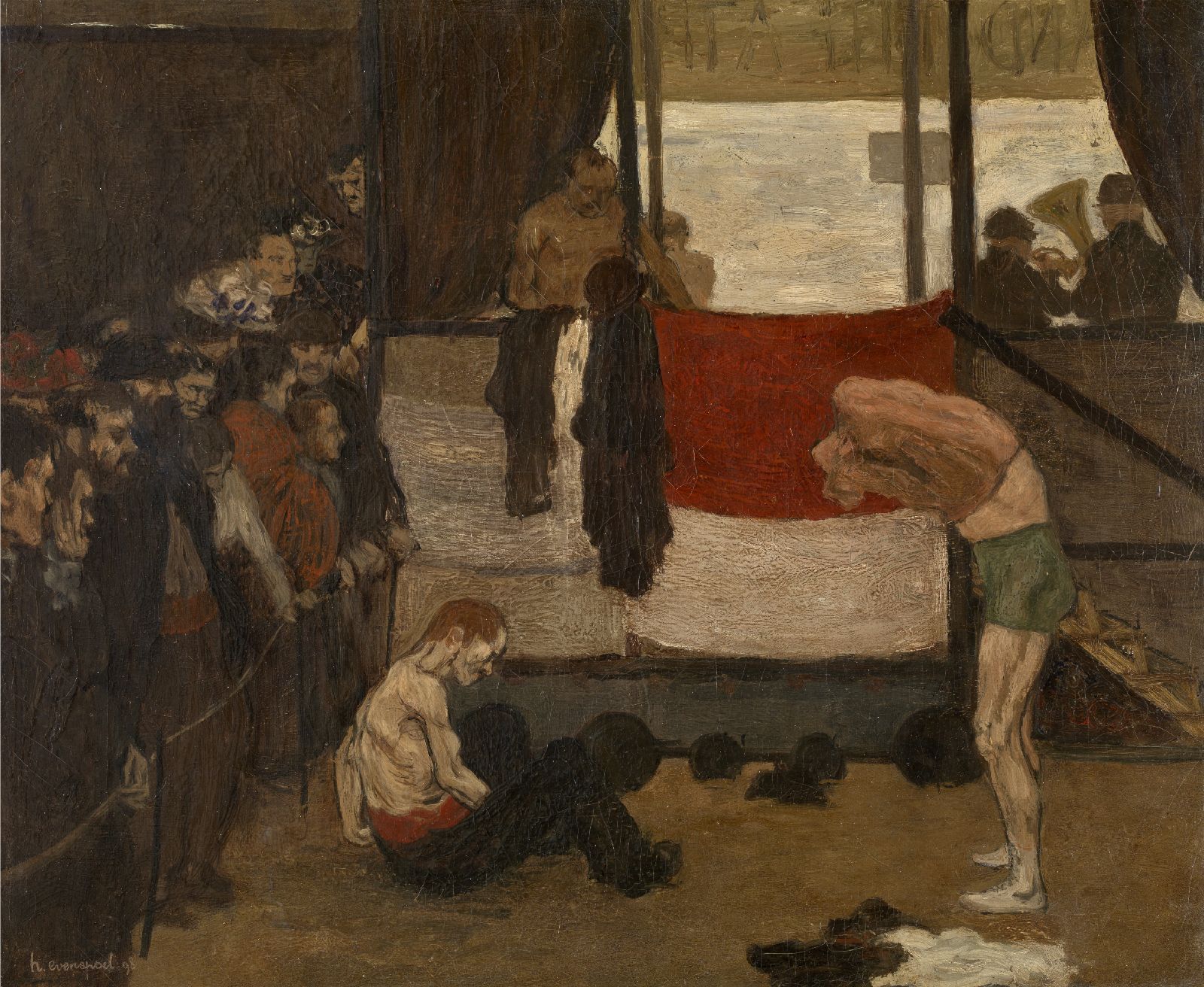 Henri Evenepoel, Wrestling Barrack at a Fair