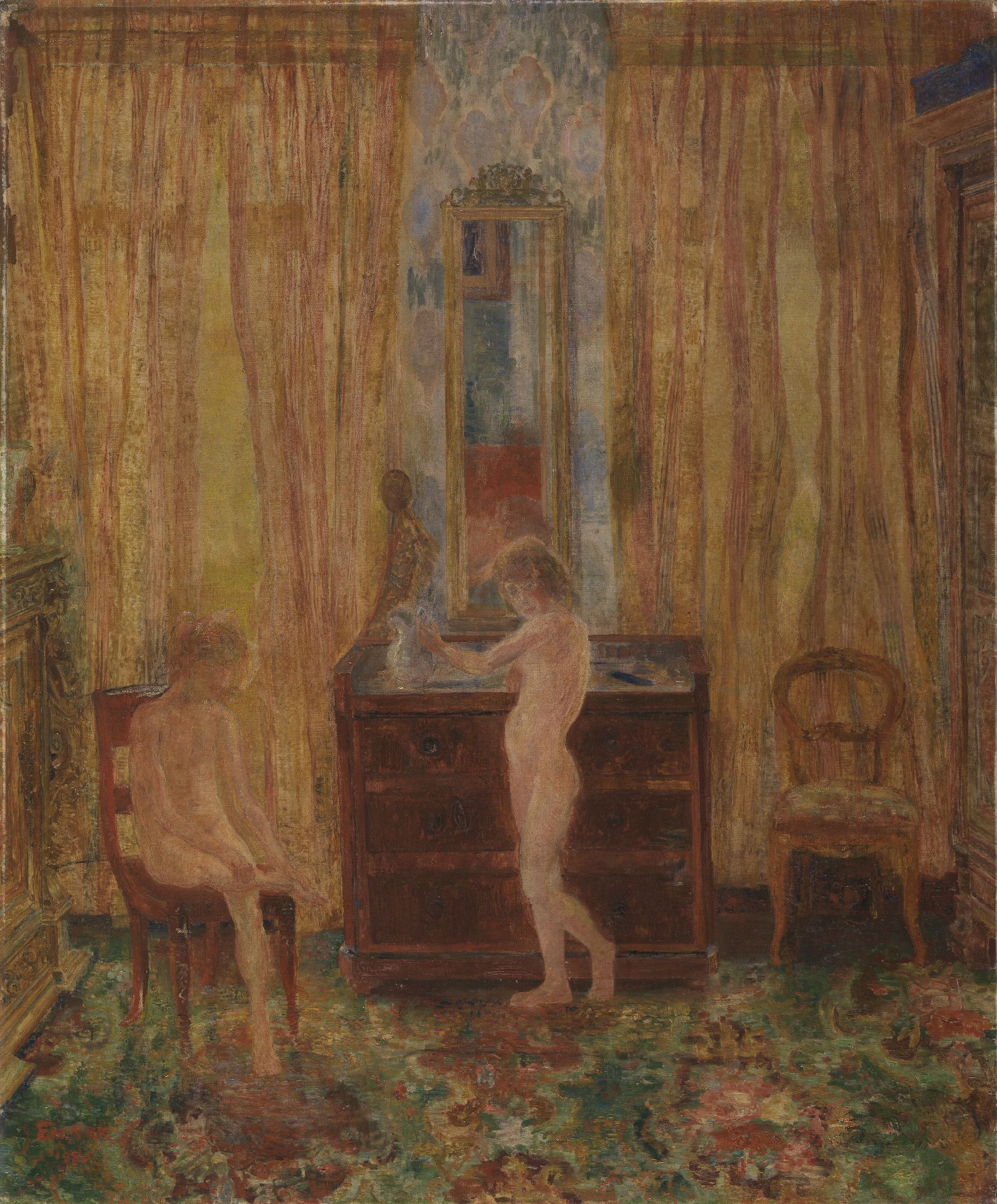 James Ensor, Kinderen aan het ochtendtoilet