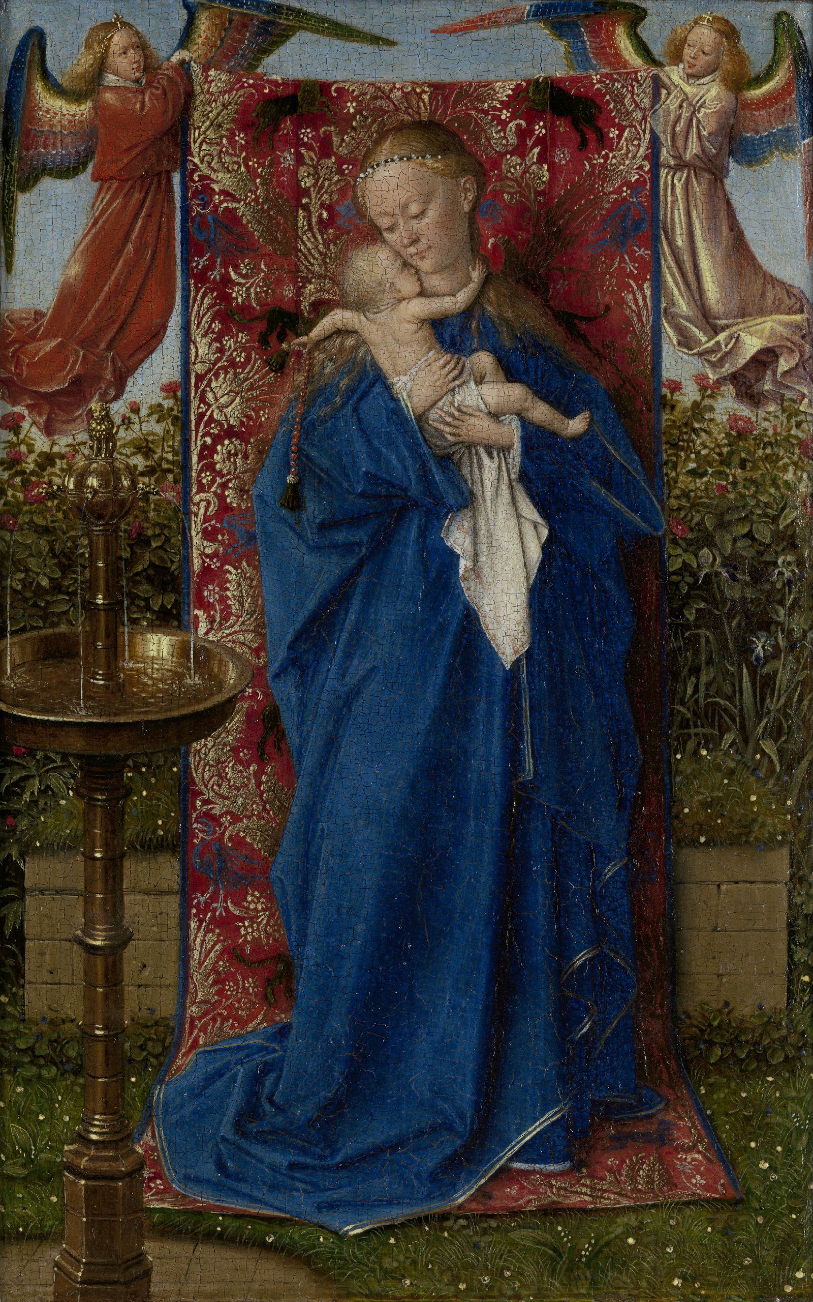 Jan van Eyck, Madonna at the Fountain
