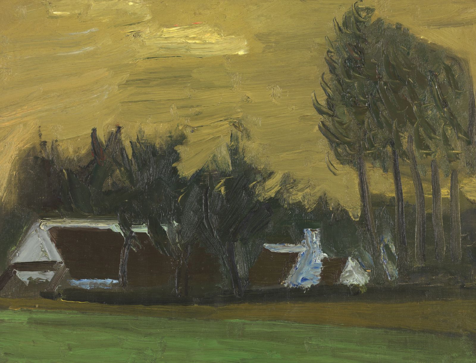 Gustave De Smet, Landscape with Black Italian Poplars