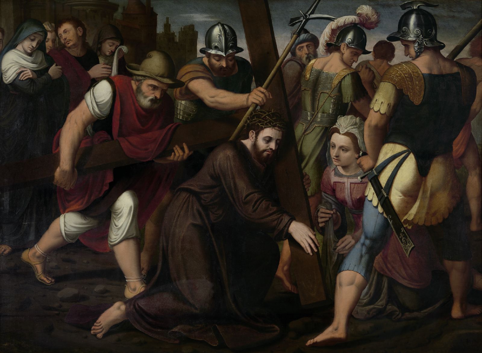 Lambert van Noort, The Bearing of the Cross