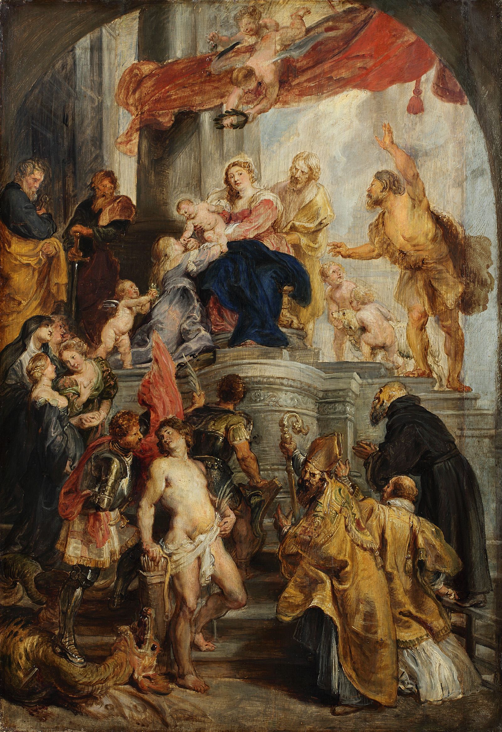 Peter Paul Rubens, Modello for the Madonna Enthroned