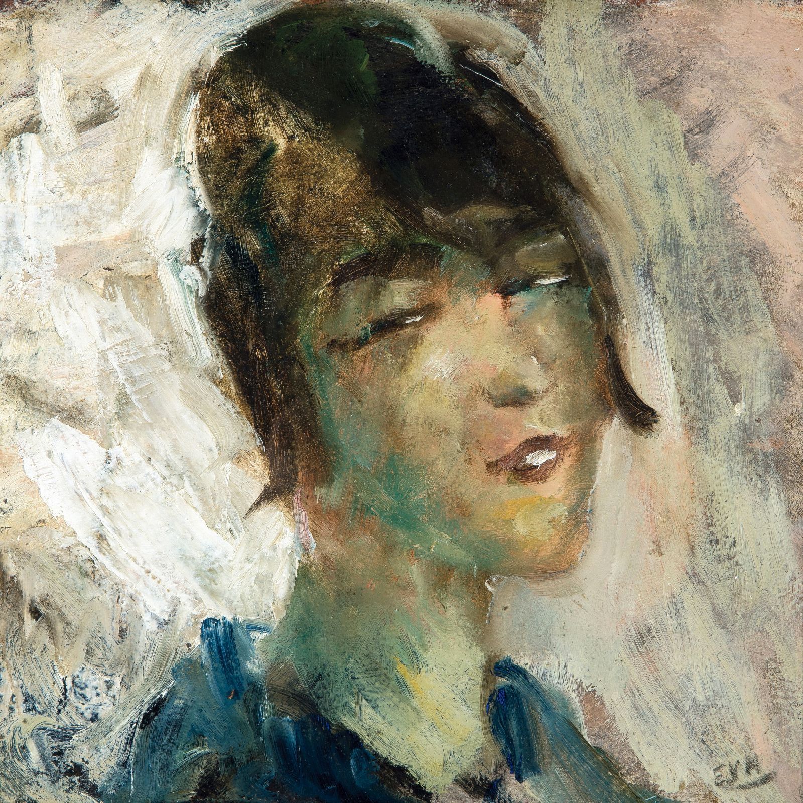 Eugeen Van Mieghem, Portrait of a Woman