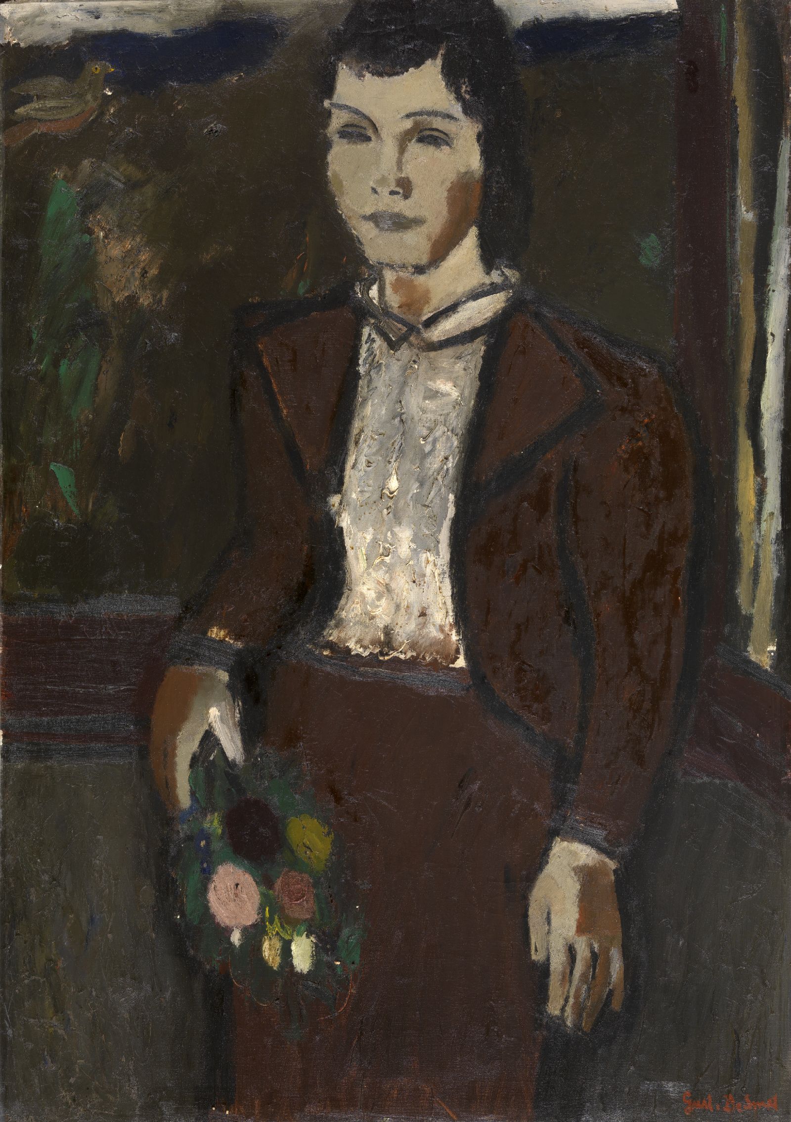 Gustave De Smet, Girl with a Bouquet