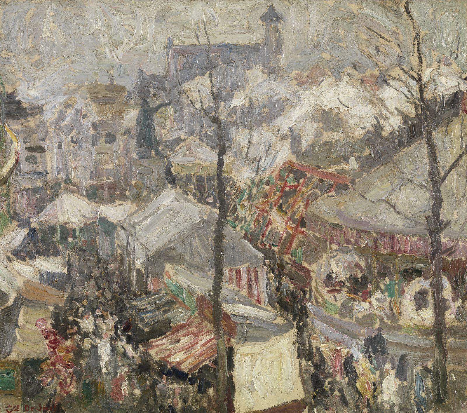 Gustave De Smet, Fair at Vrijdagmarkt in Ghent